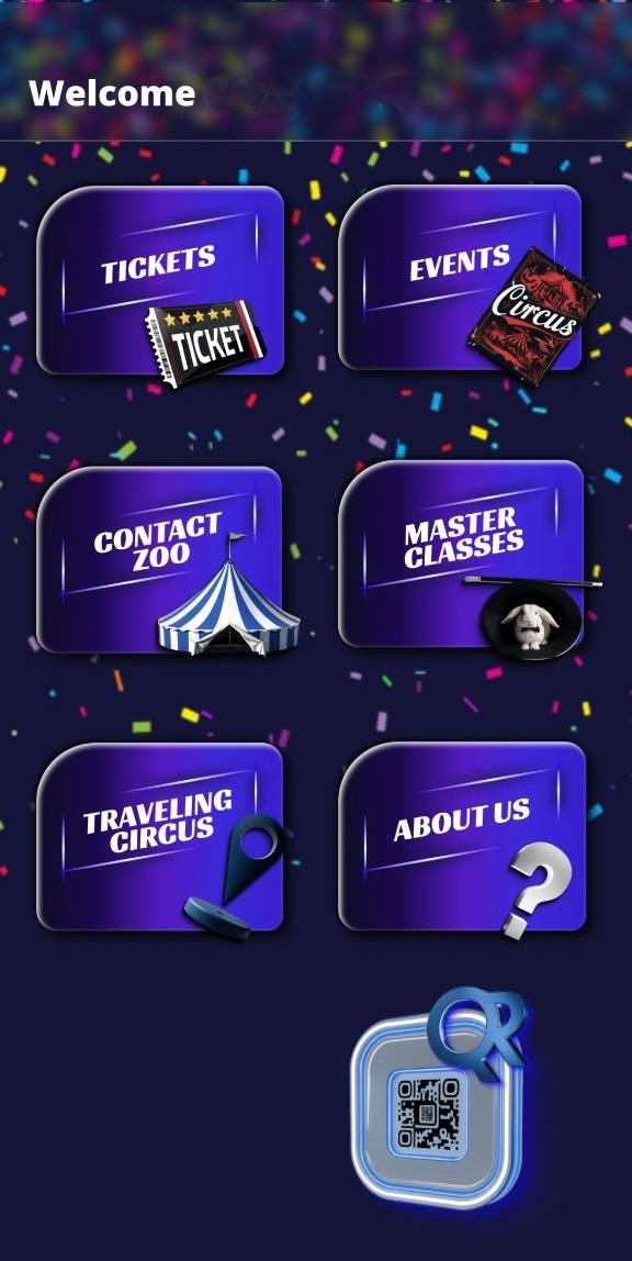 Magical Tale main menu screen